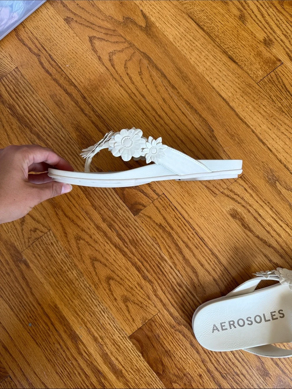 Aerosoles Floral Flip Flops